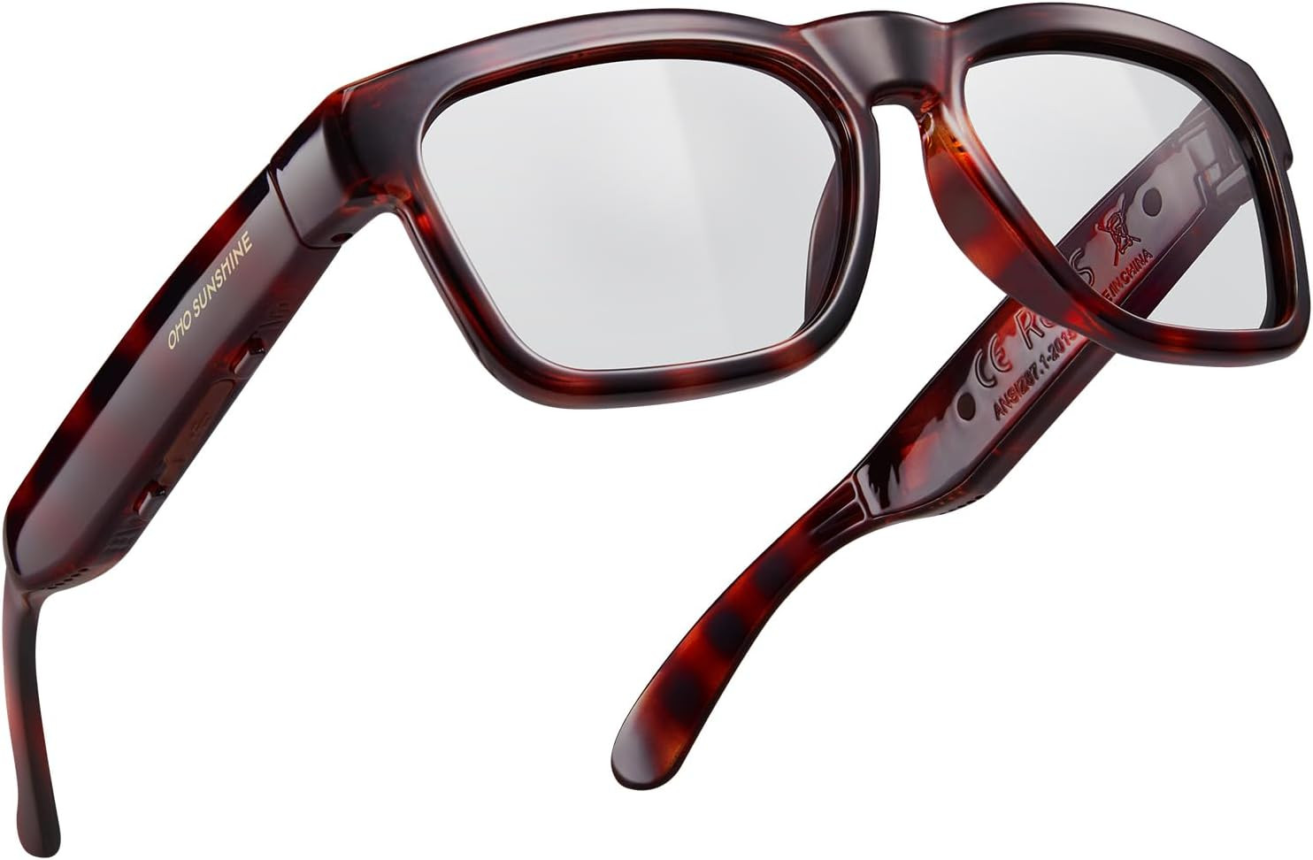 Oho Sunshsine AI Glasses, Bluetooth Audio Sunglasses with 10H Playtime, Chatgpt