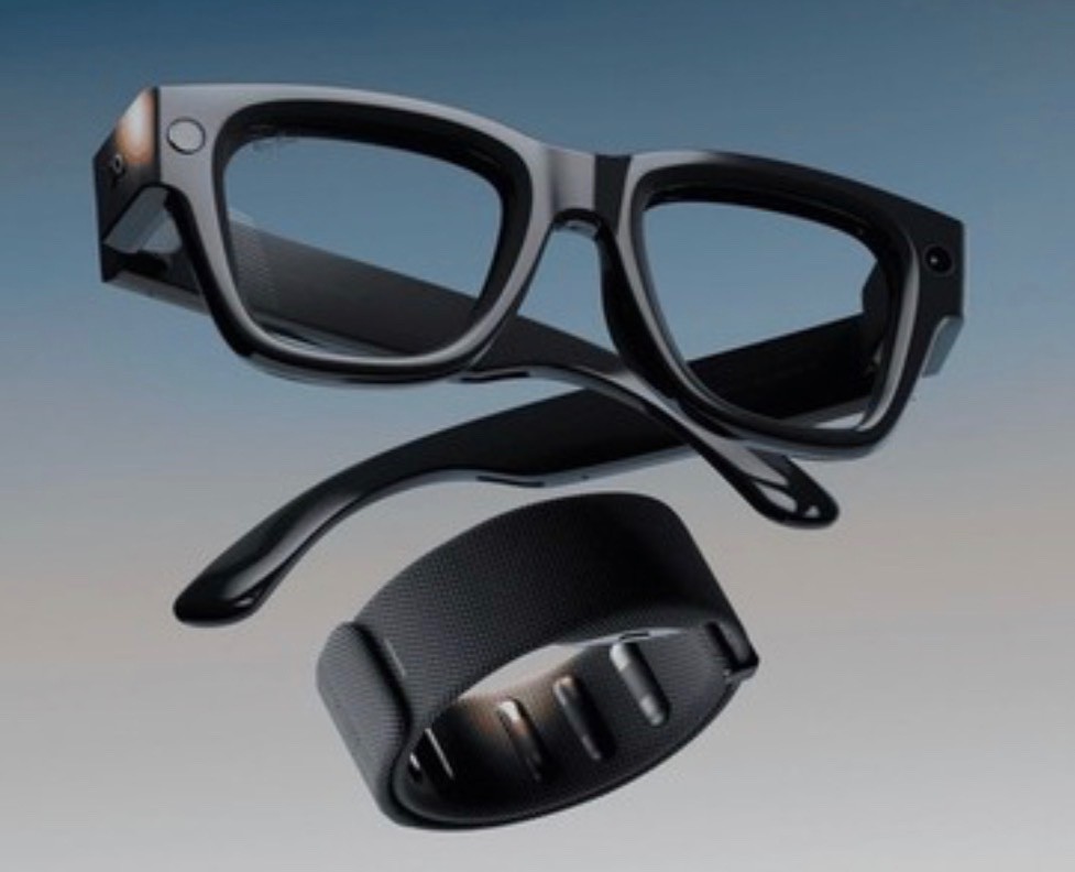 Meta Ray-Ban Display Glasses Shiny Black Standard Band Size 2