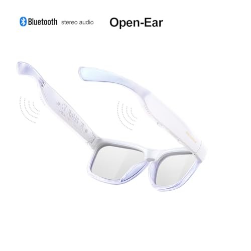 Bluetooth Audio Sunglasses, Lightweight Open Ear Sport Glasses, Transitional