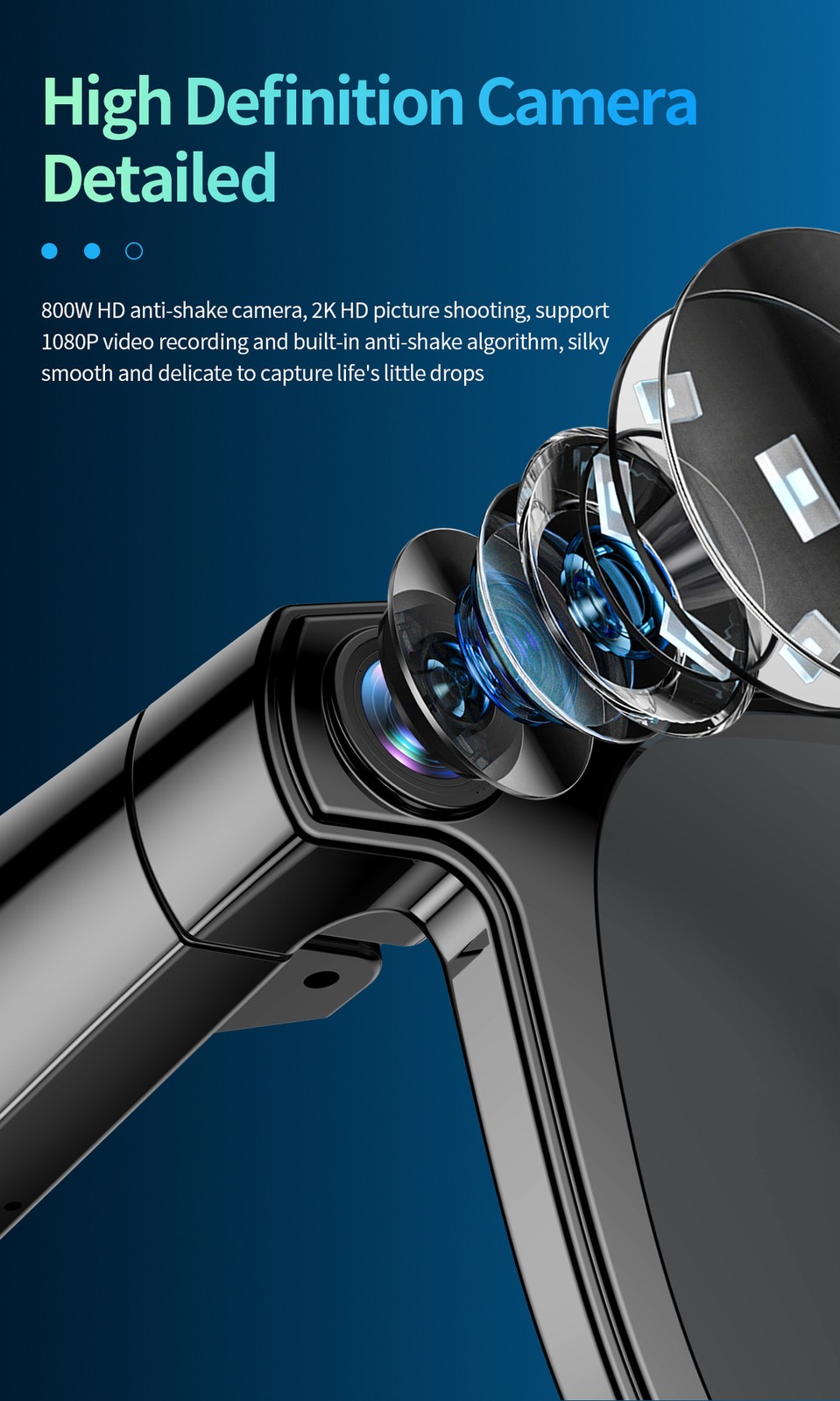 CY01 AI Smart Glasses Camera / Photo / Video Recording/ AI Translation Bluetooth
