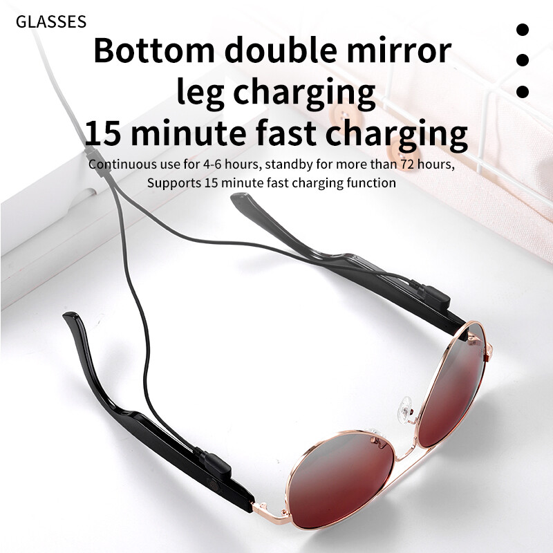 Bluetooth Sunglasses for Men and Women,Smart Glasses for Hand Free Listen Music