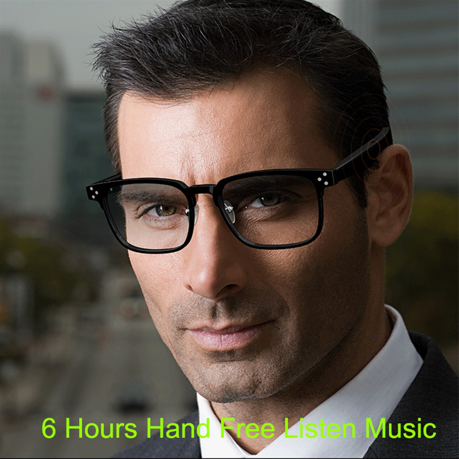Smart Glasses for Men,Bluetooth Glasses,Audio Glasses 6 Hours Music/Calls Time