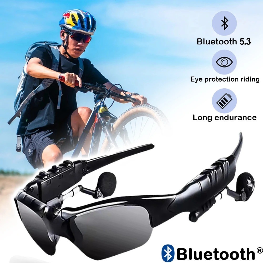 Wireless Bluetooth Glasses Music Headset Audio Hands-free Calls Smart Sunglasses