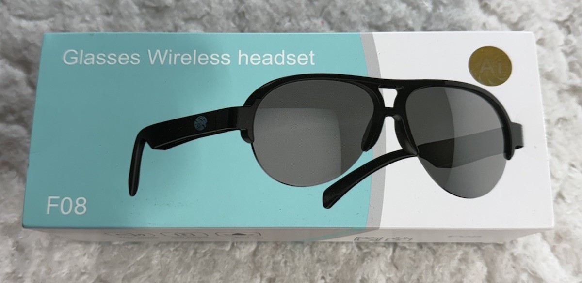F08 Wireless Smart Glasses – Bluetooth Audio Sunglasses – UV Protection – Brand