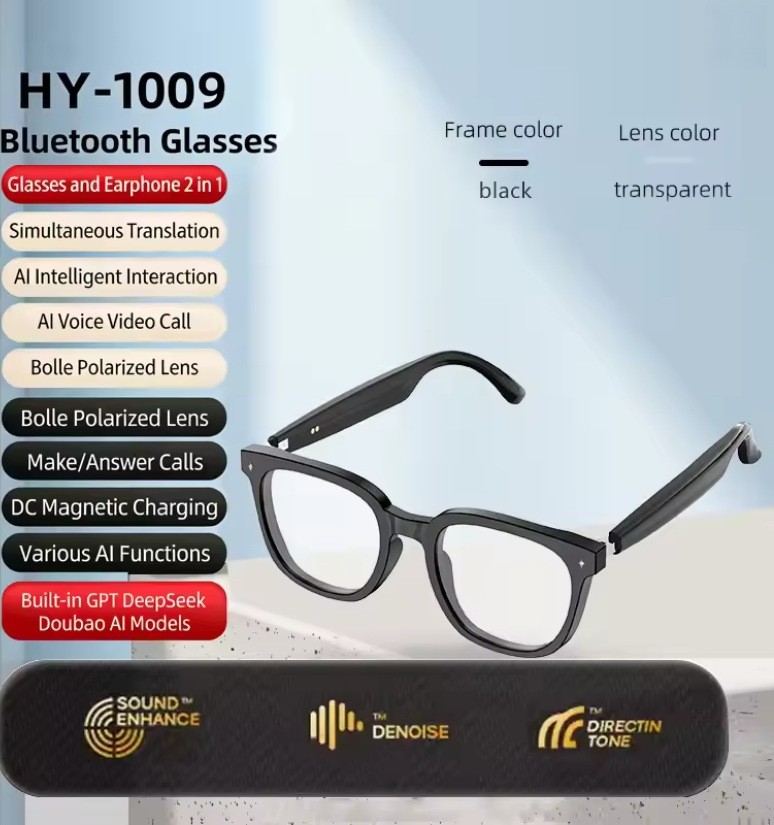 AI Smart Glasses Real-Time Translation Interpreter Bluetooth Call Business Wear
