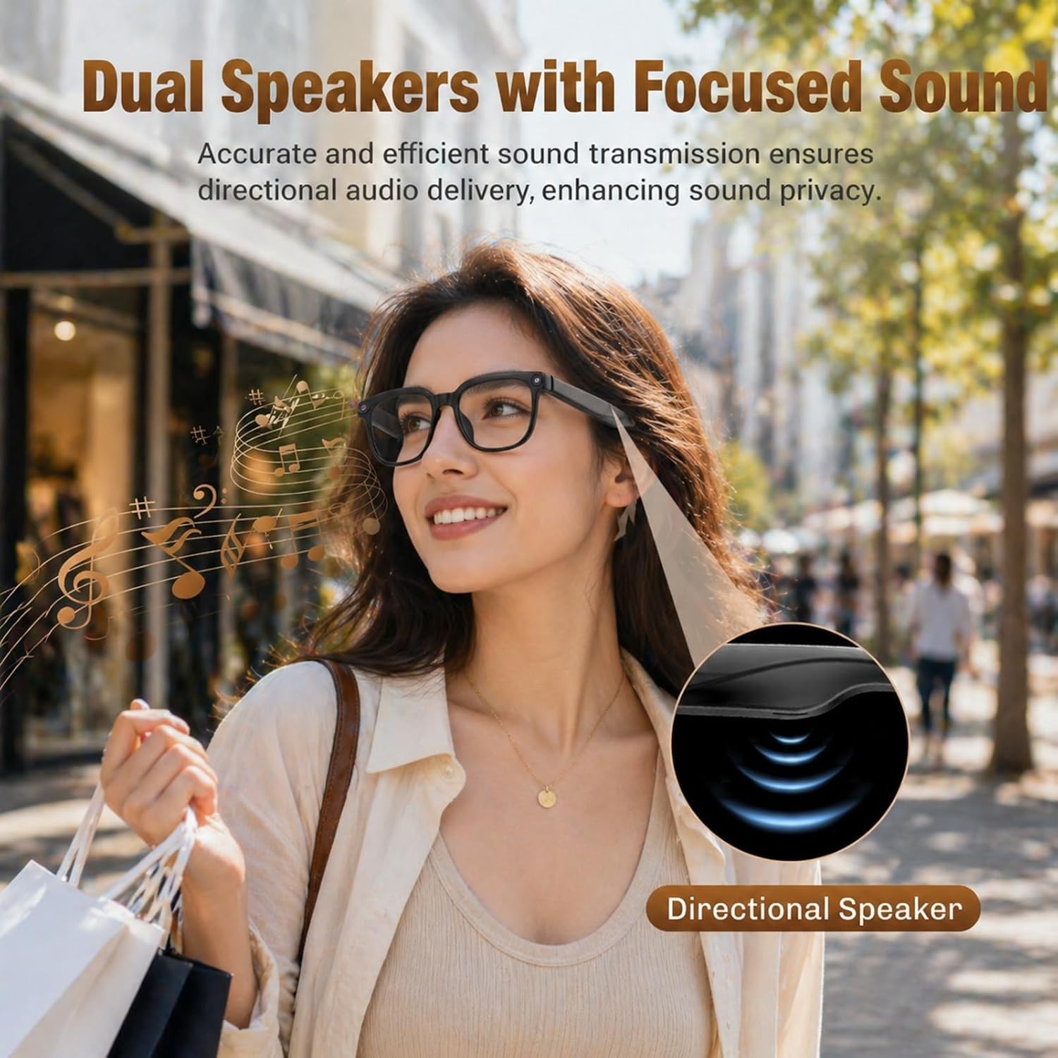 AI Smart Glasses with Camera, 4K HD Video & Photo Capture, Real-Time Translat…