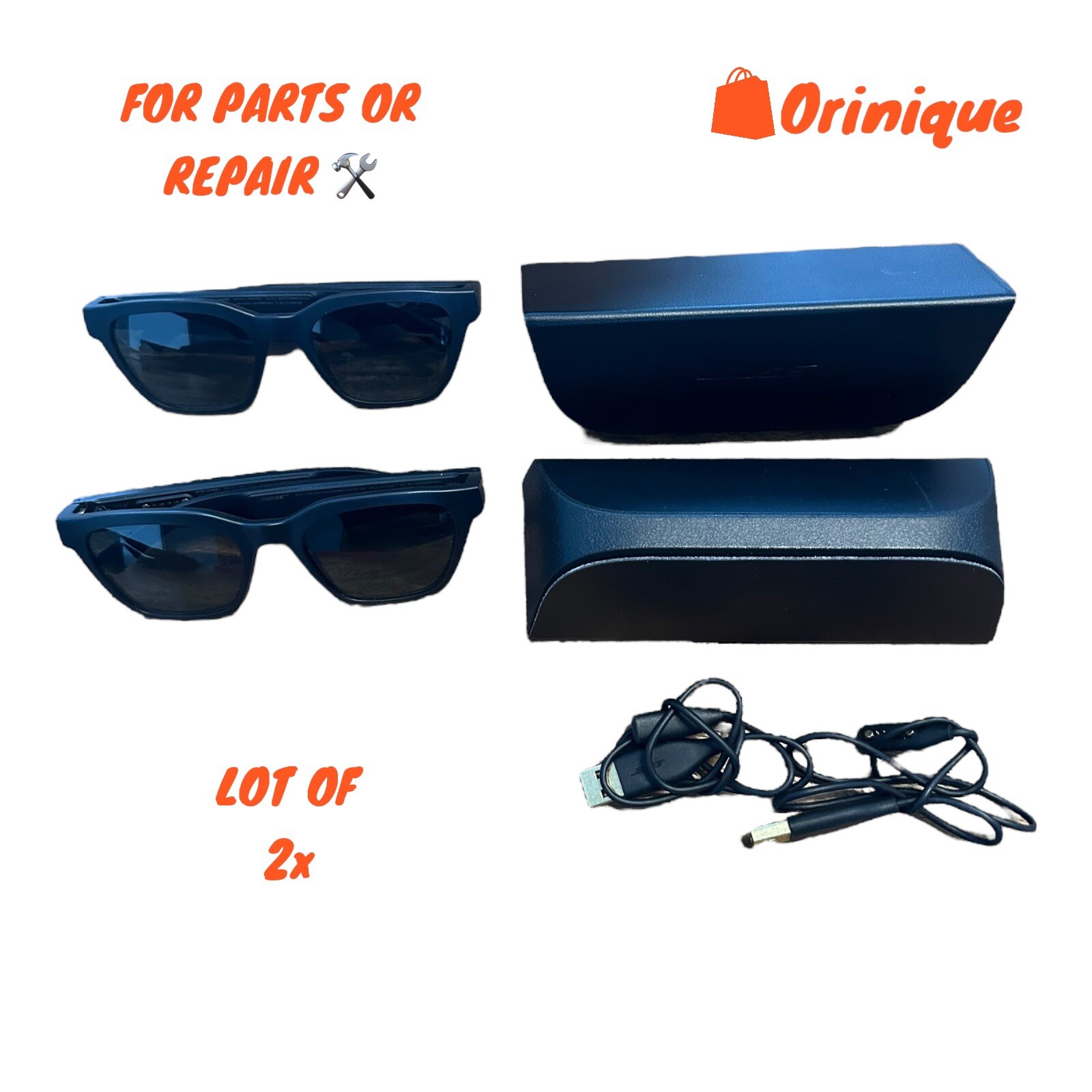 LOT OF 2x Bose Frames Alto Bluetooth Speaker Sunglasses *FOR PARTS/REPAIR*