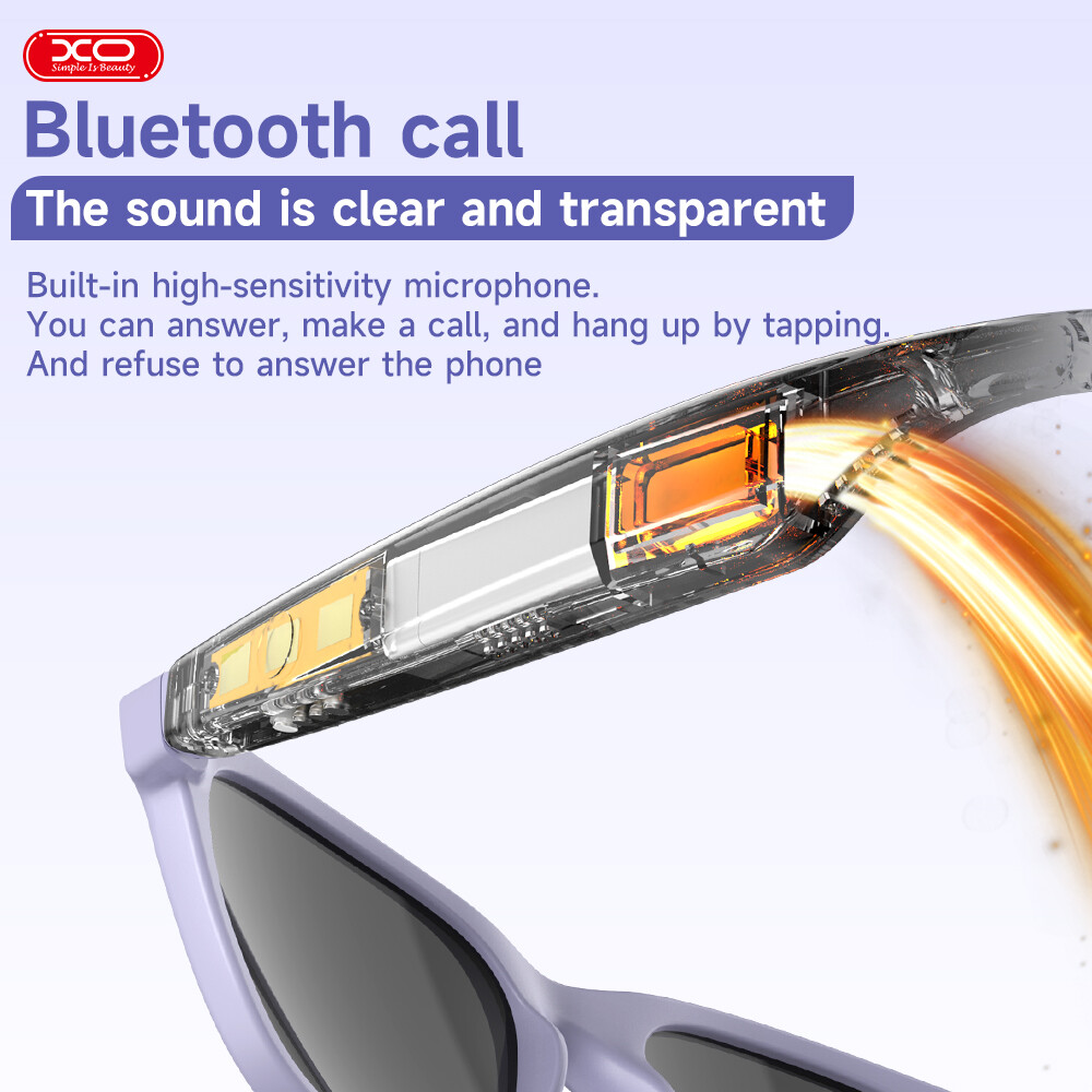XO Girl Smart Glasses Bluetooth Call & Audio Outdoor Sunglasses Voice Assistant