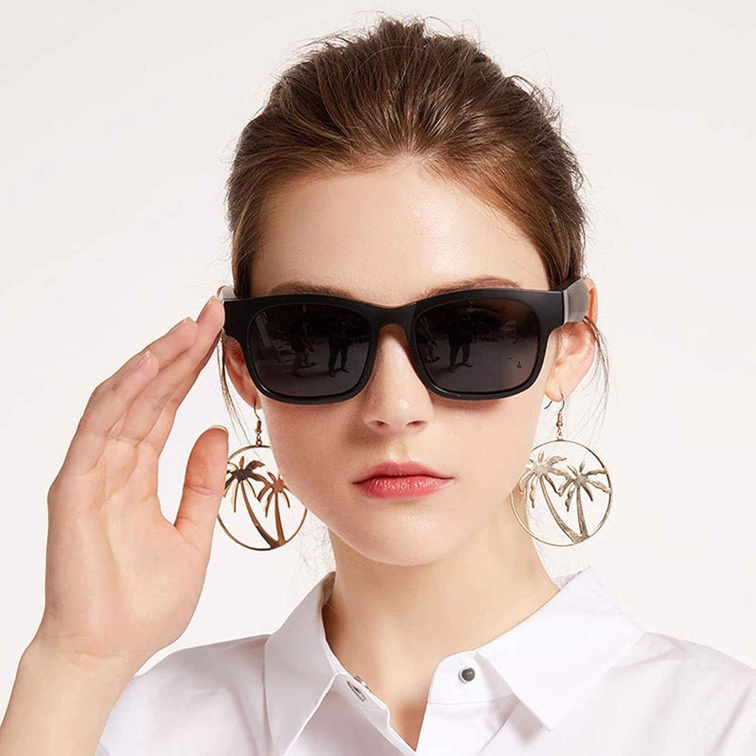 Open Ear Bluetooth Sunglasses for Music & Hands-Free Calling – Waterproof Design