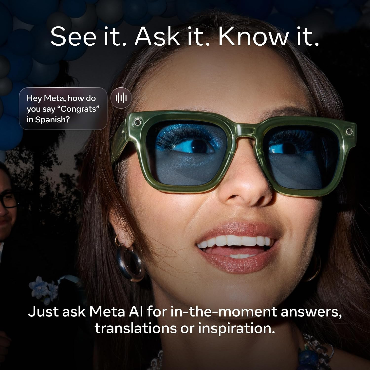 Meta Adventurer Classic Black | Smart AI Glasses for Women, Men AI, 12MP Camera,