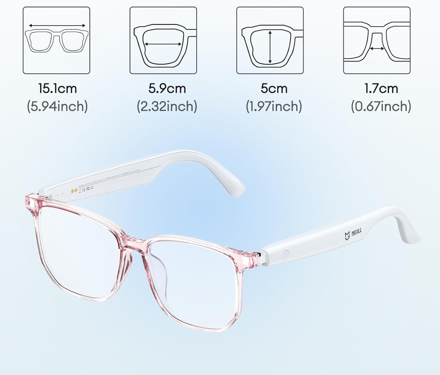 Innovative AI-Powered Smart Glasses: Bluetooth, Photochromic & Language Support