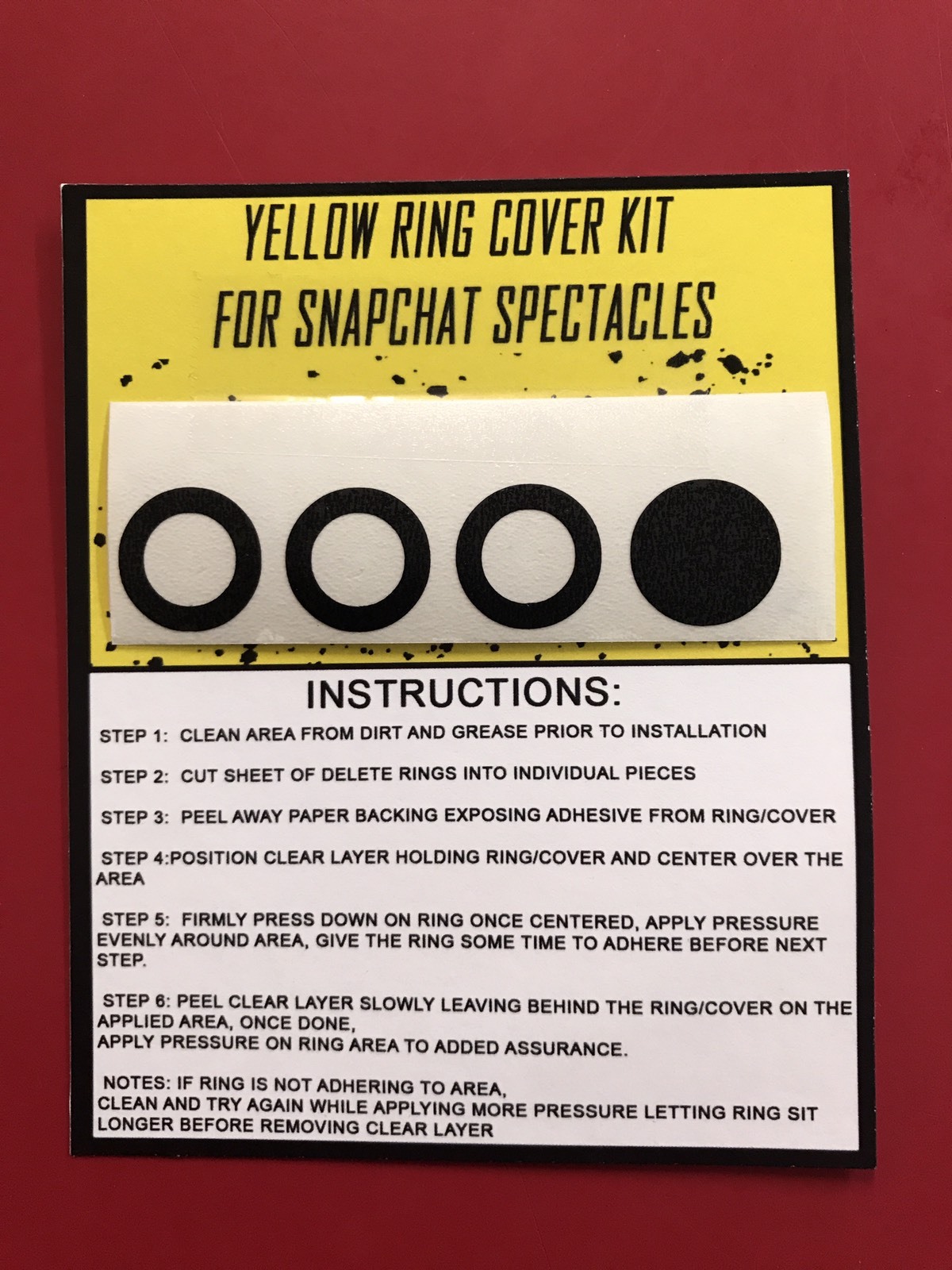 Snapchat Spectacles Black Out Kit for 1st And 2nd Generation Only