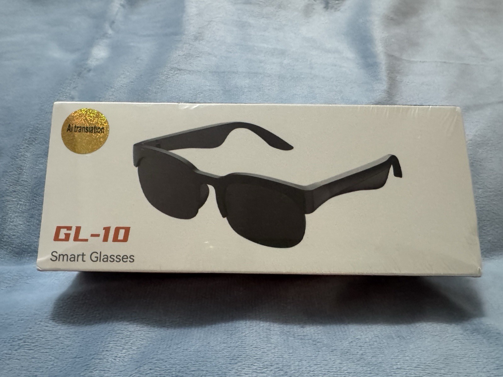 Bluetooth Smart Glasses w/ Speakers Eyewear Music translator Headphones Black