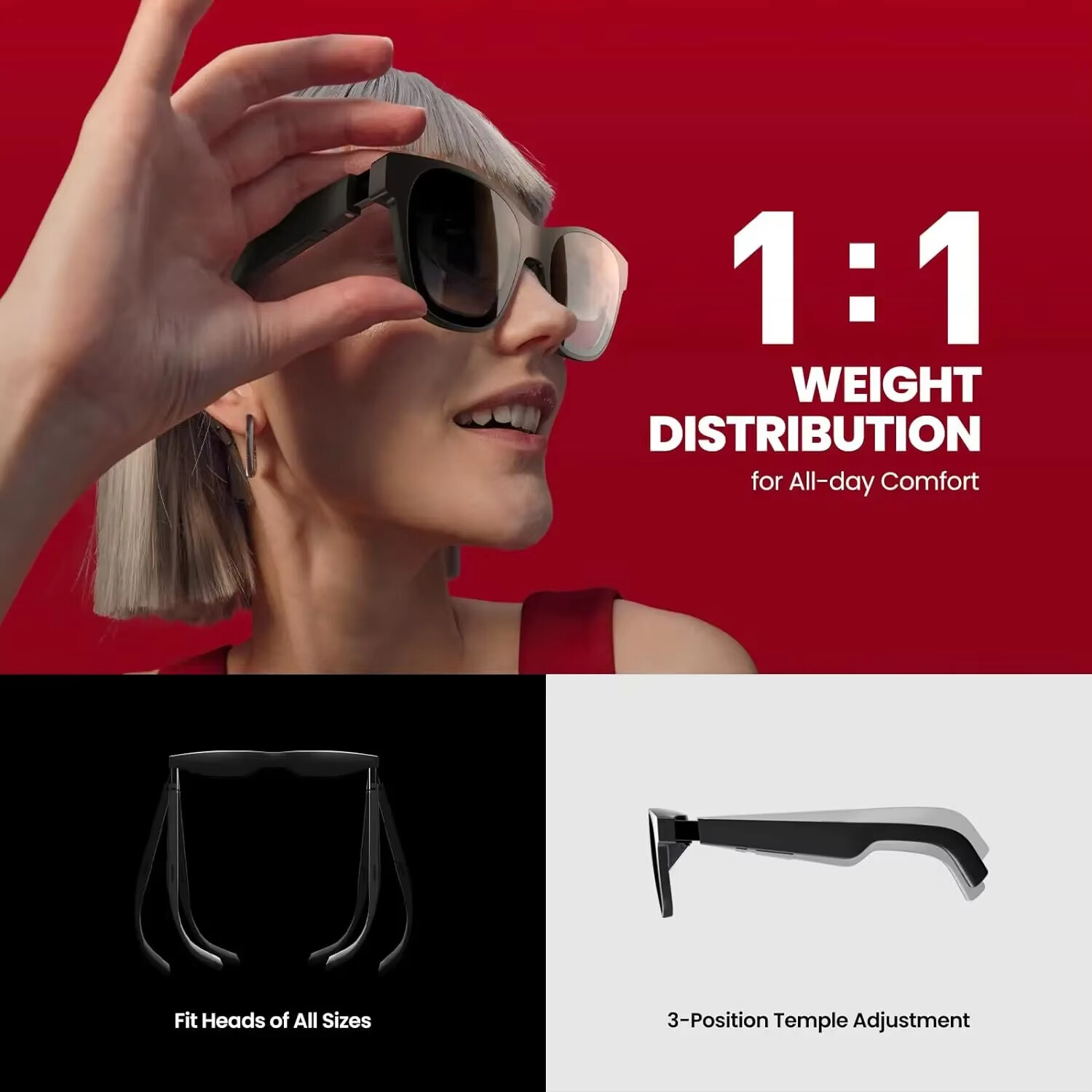 XREAL Air 2 Pro Smart AR Glasses Portable VR 1080P 120Hz 46° FOV 3DoF Micro OLED