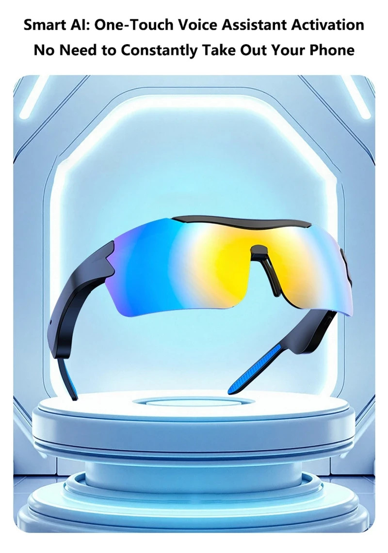 AI-Powered Translation Bluetooth Glasses