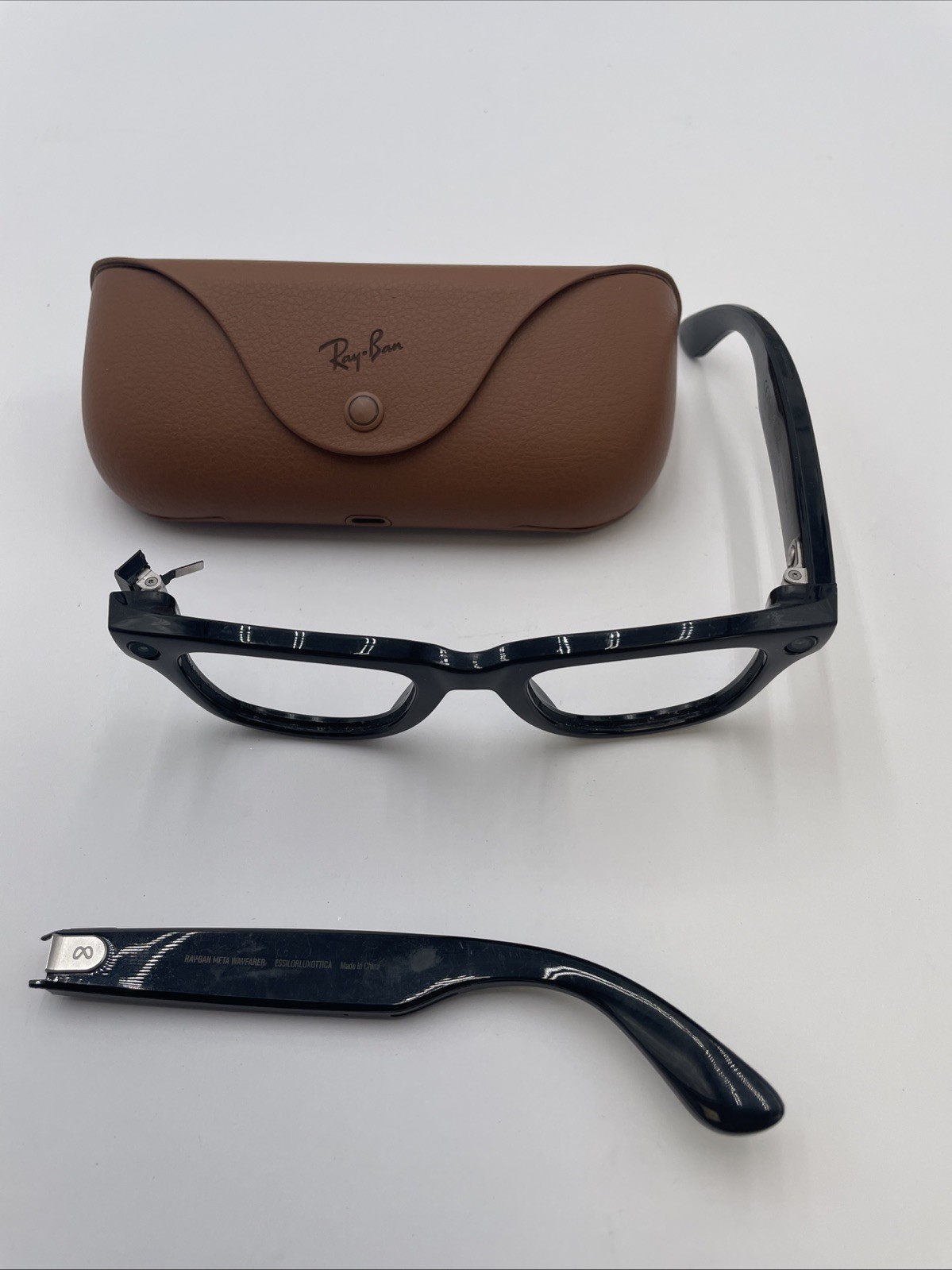 Ray-Ban Meta Wayfarer Smart Sunglasses RW4006 – Shiny Black – Parts Only