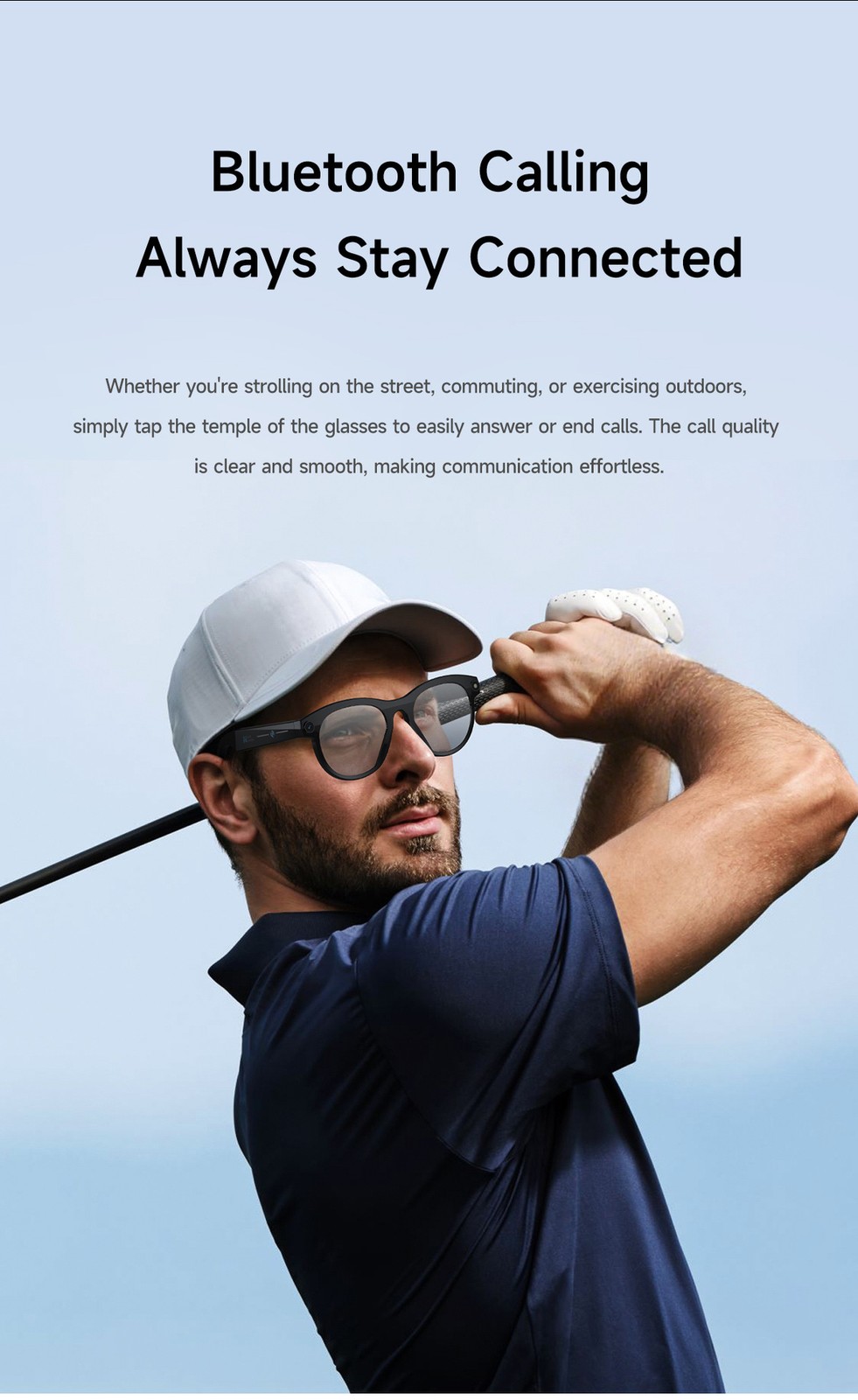Smart Glasses Camera Bluetooth HD Real Time AI Translation Music Eyewear