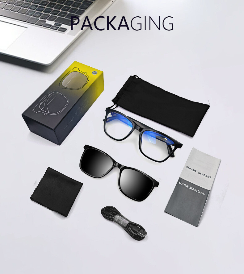 Smart Glasses Bluetooth Music Headset Wireless Audio Sports Sunglasses Driving