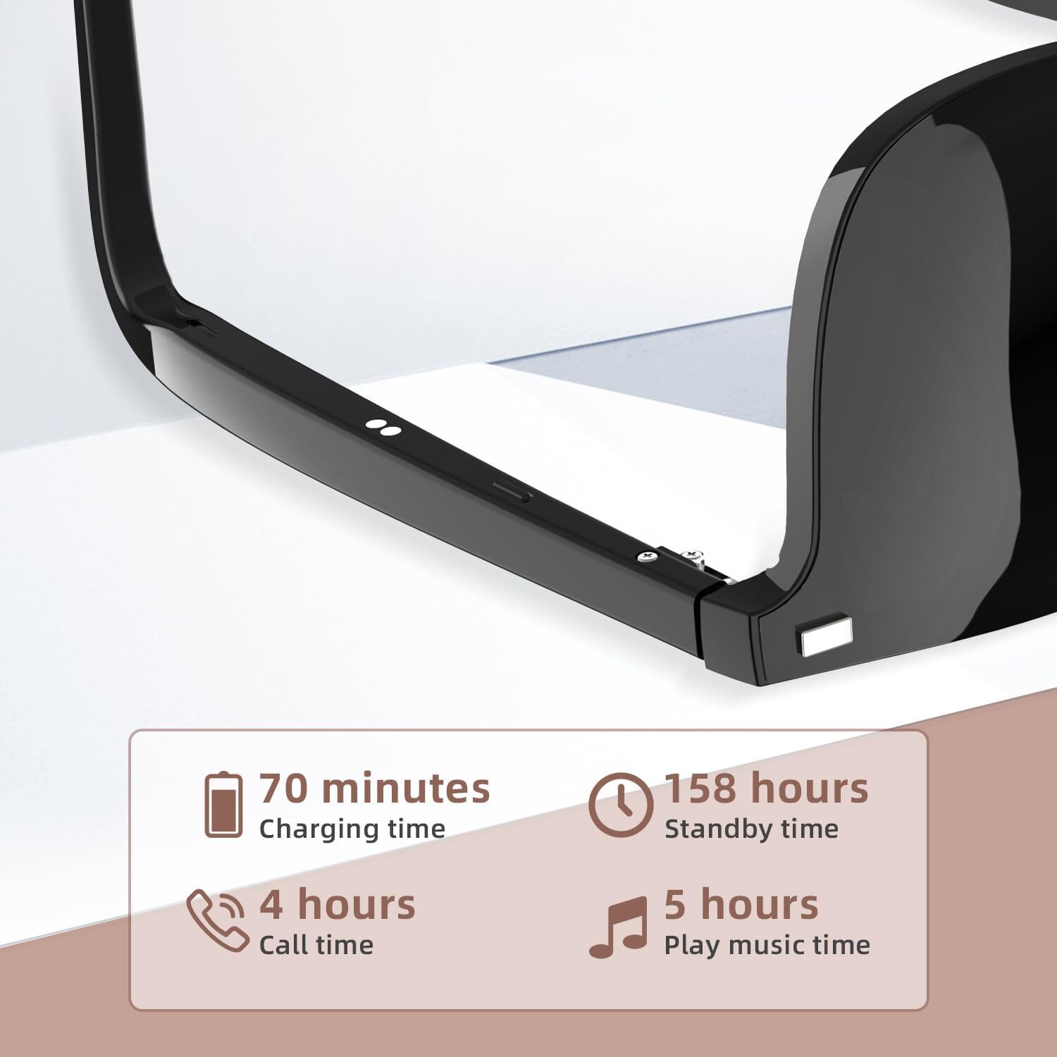 3-IN-1 Wireless Smart Glasses Bluetooth Calling Headset Hands-Free Sunglasses