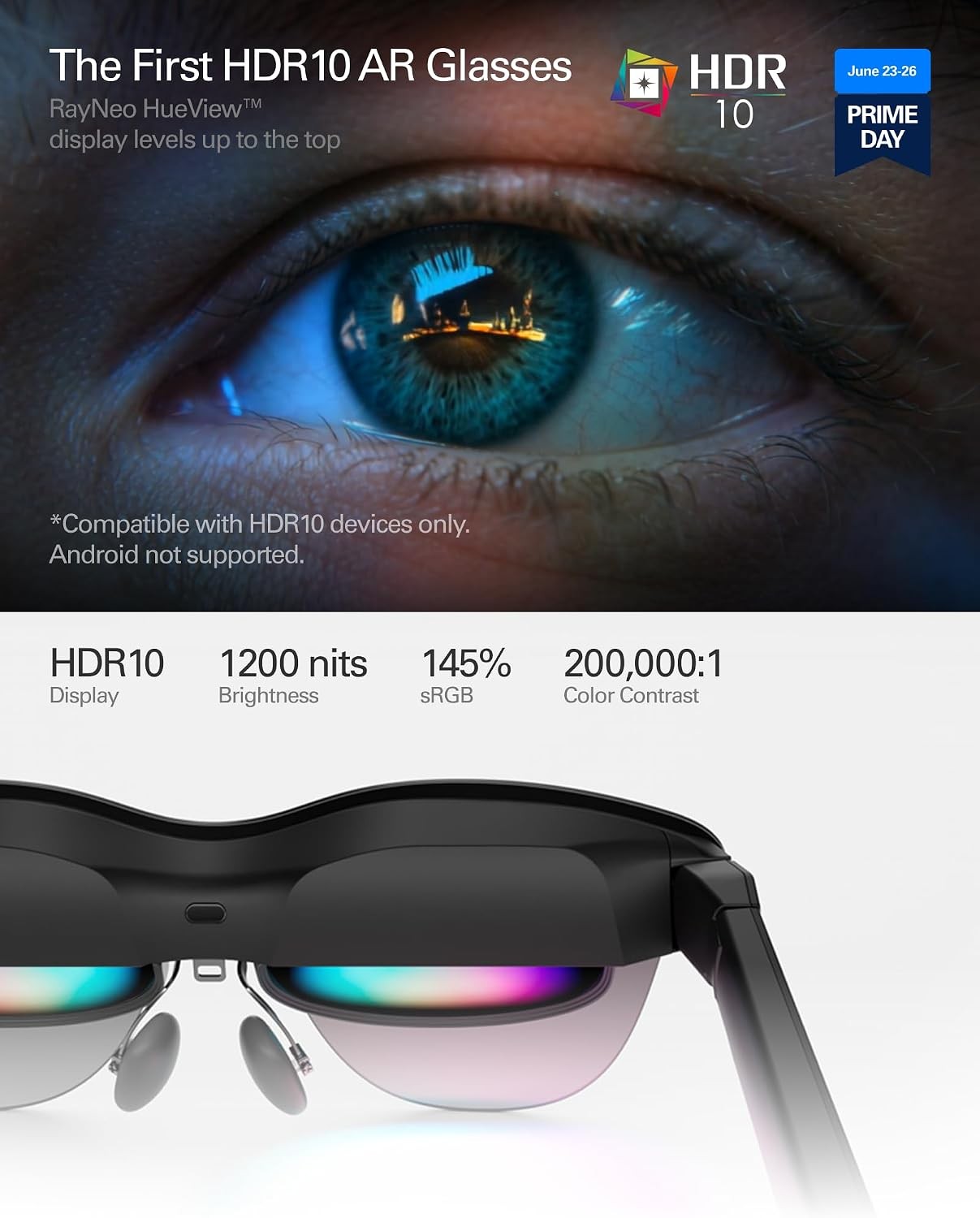 RayNeo Air 4 Pro AR XR Glasses 201 HDR10 Vision 4000 Chip