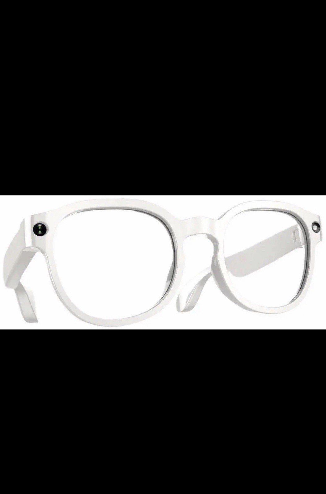 (2) AIMB-S1 AI Smart Glasses HD Black & White Brand New Factory Sealed