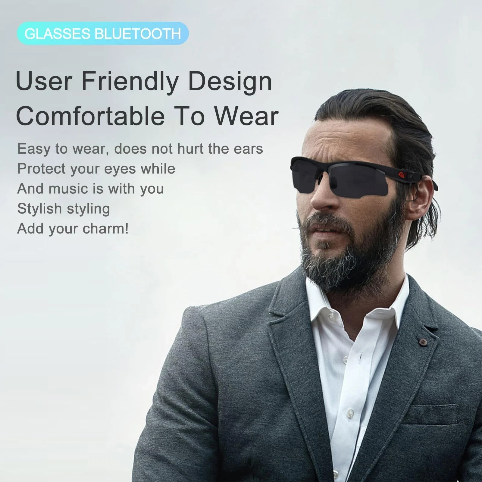 Smart Bluetooth Glasses Outdoor Sport Driving Navigation Polarized Audio Glasses