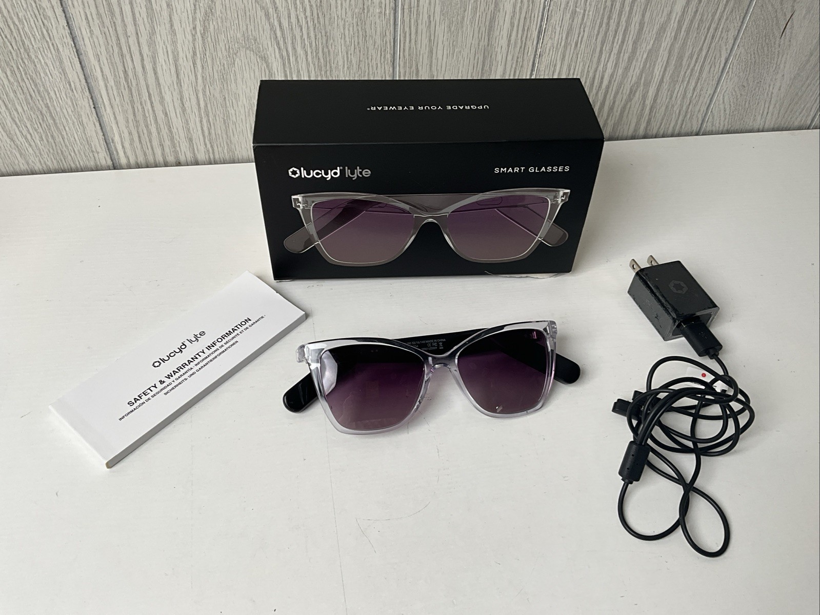 BAD R SPEAKER? Lucyd Glasses LCD006 MOONRISE Blue Light Bluetooth Smart Glasses