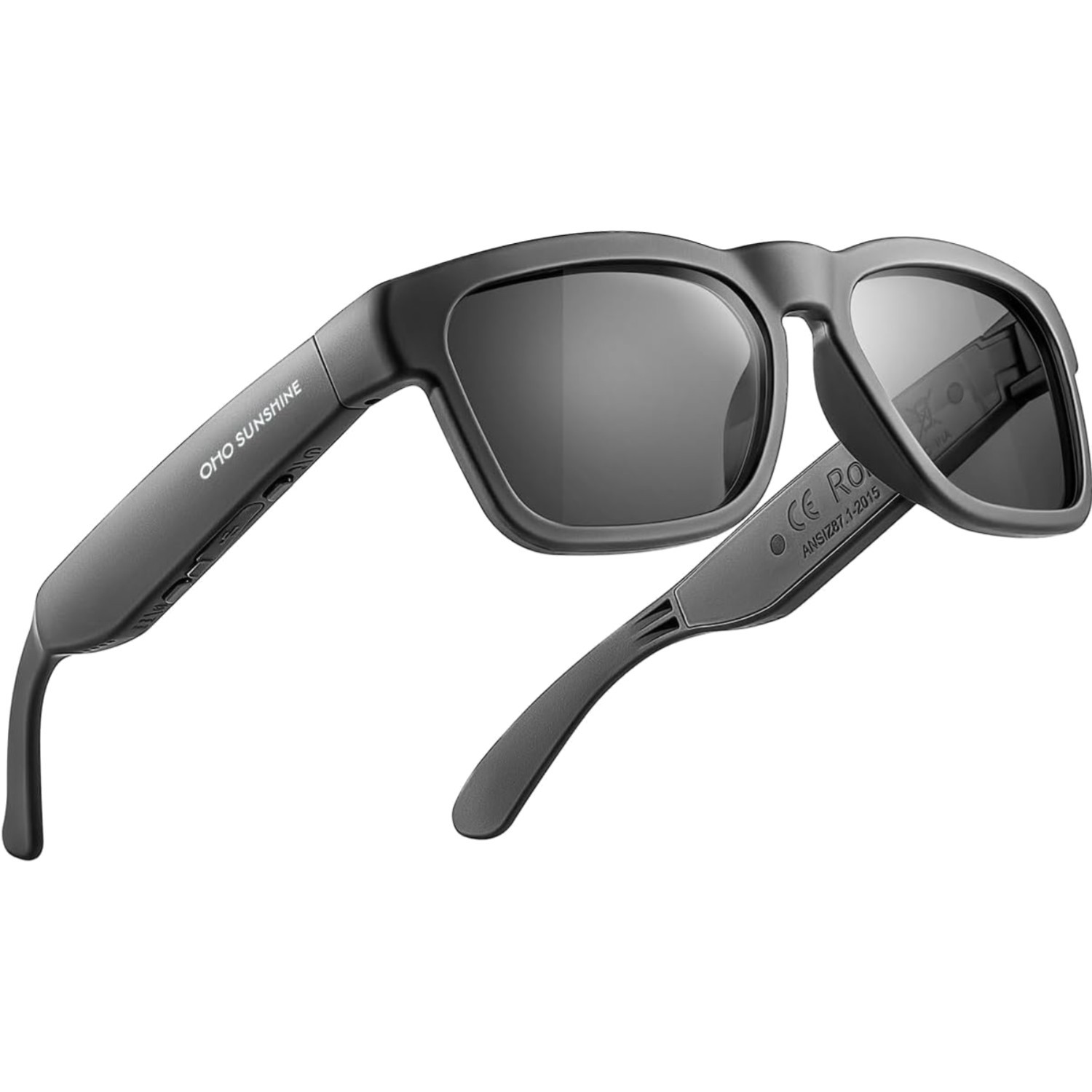 Bluetooth Audio Sunglasses Lightweight Open Ear Sport Glasses 10H Play UV Wat…