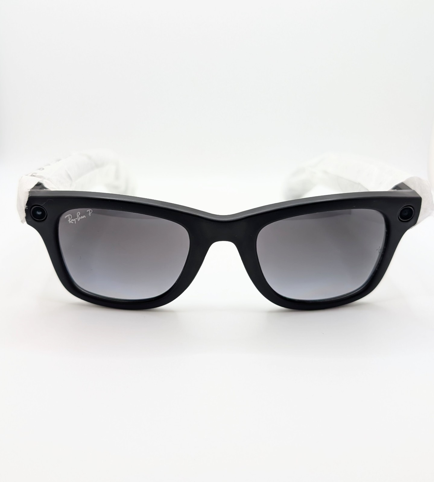 NEW-Meta Ray Ban-Wayfarer Sunglasses-Matte Black-Graphite Polarized – No box