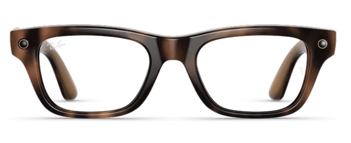 RAY-BAN Meta BLAYZER OPTICS Gen 2 Smart Glasses Havana Brown / Clear Size LARGE