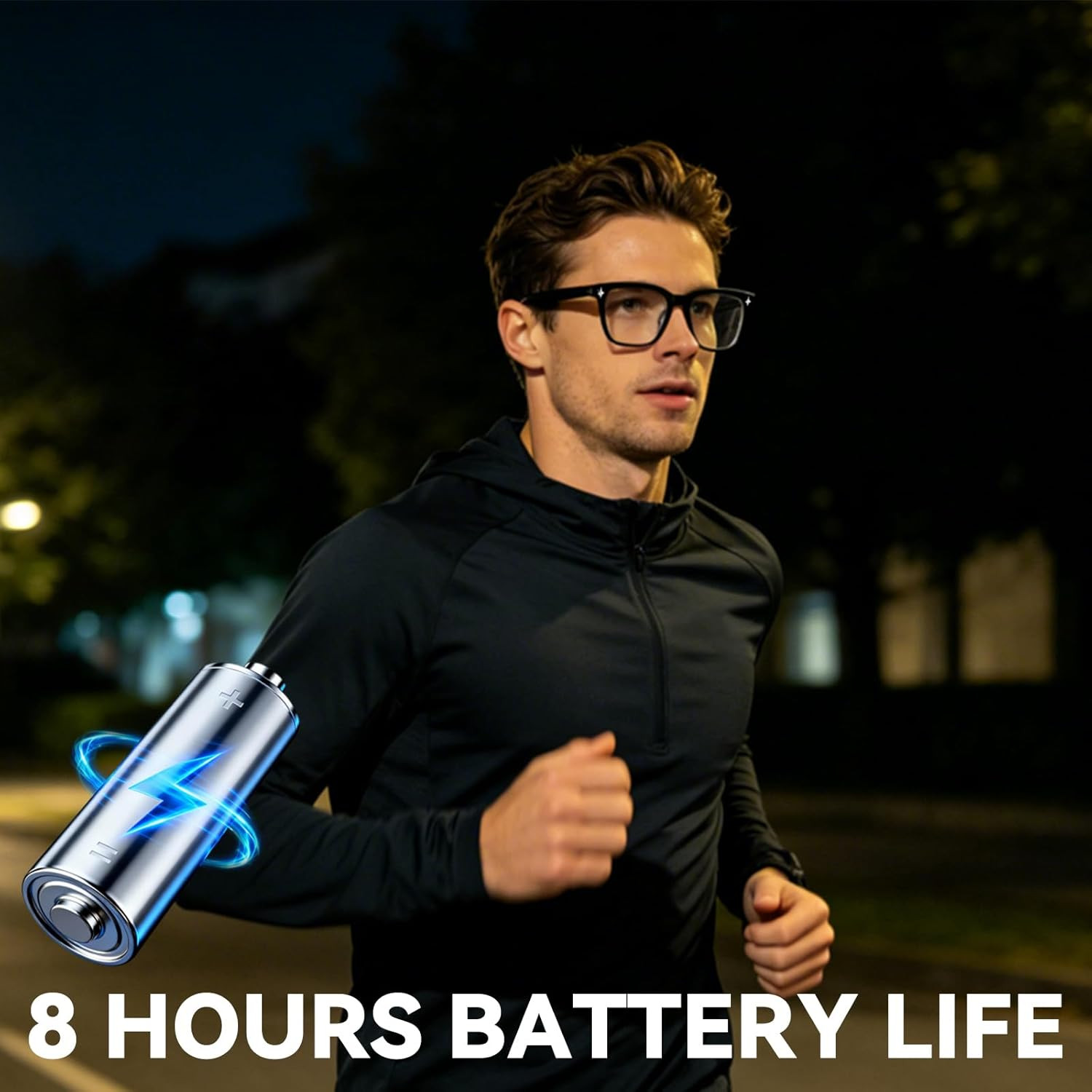 2026 Latest Smart Audio Glasses with Bluetooth, Open-Ear Speakers, Music & Hands