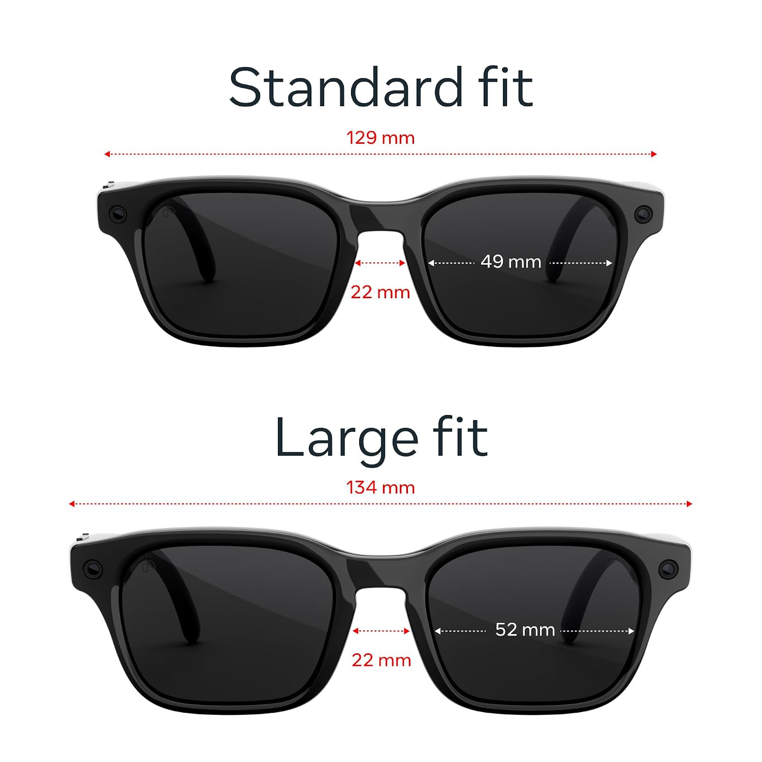 Meta Adventurer Classic Black | Smart AI Glasses for Women, Men AI, 12MP Camera,