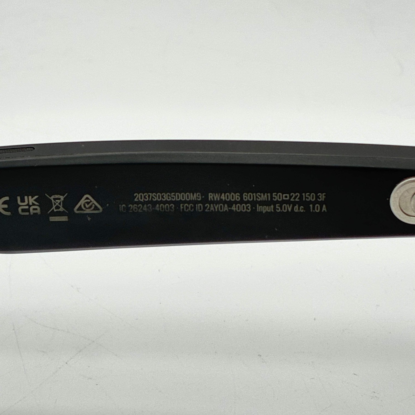 Ray Ban Meta Wayfarer RW4006 Matte Black Clear Lenses