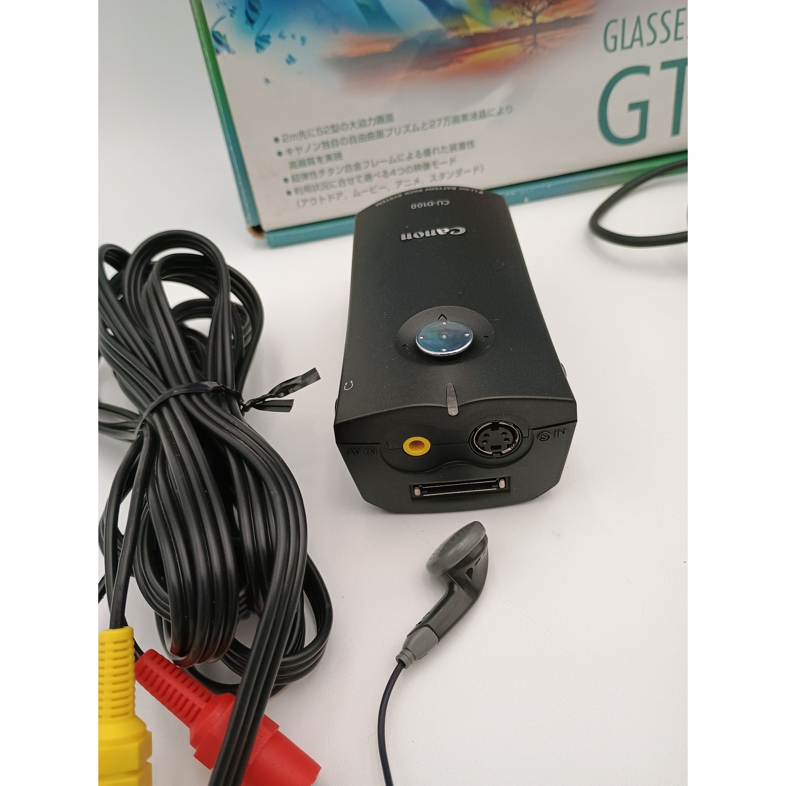 Canon GT270 Glasses-Type Display Head-Worn Monitor RCA S-Video Vintage VR Boxed