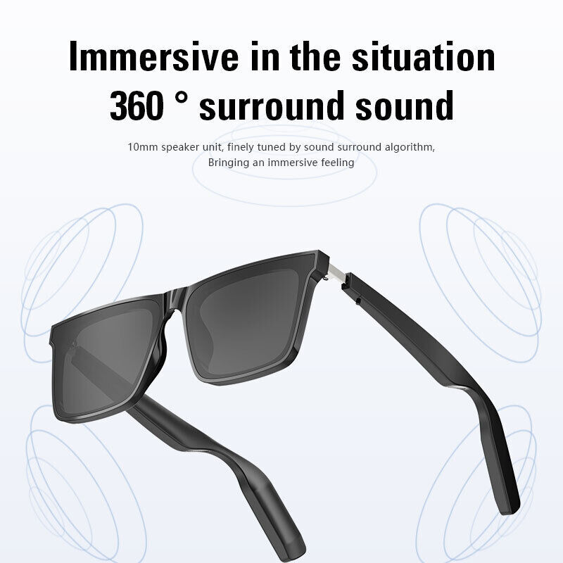 New Smart Bluetooth Audio Glasses with Speakers Music Glasses,Touch Voice -M
