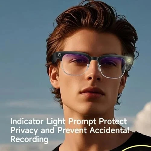 AI Smart Glasses with Camera,8MP HD Video Recording For Men W630 Camera glasses