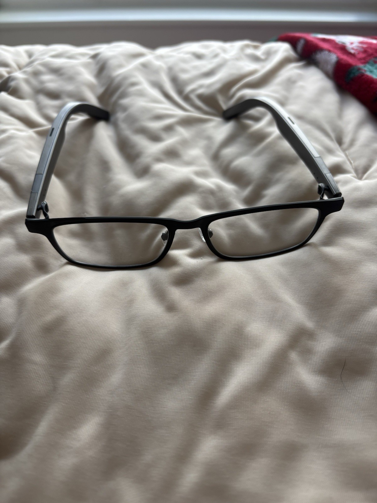 DYMESTY Black Rectangular AI Eyeglasses with Case