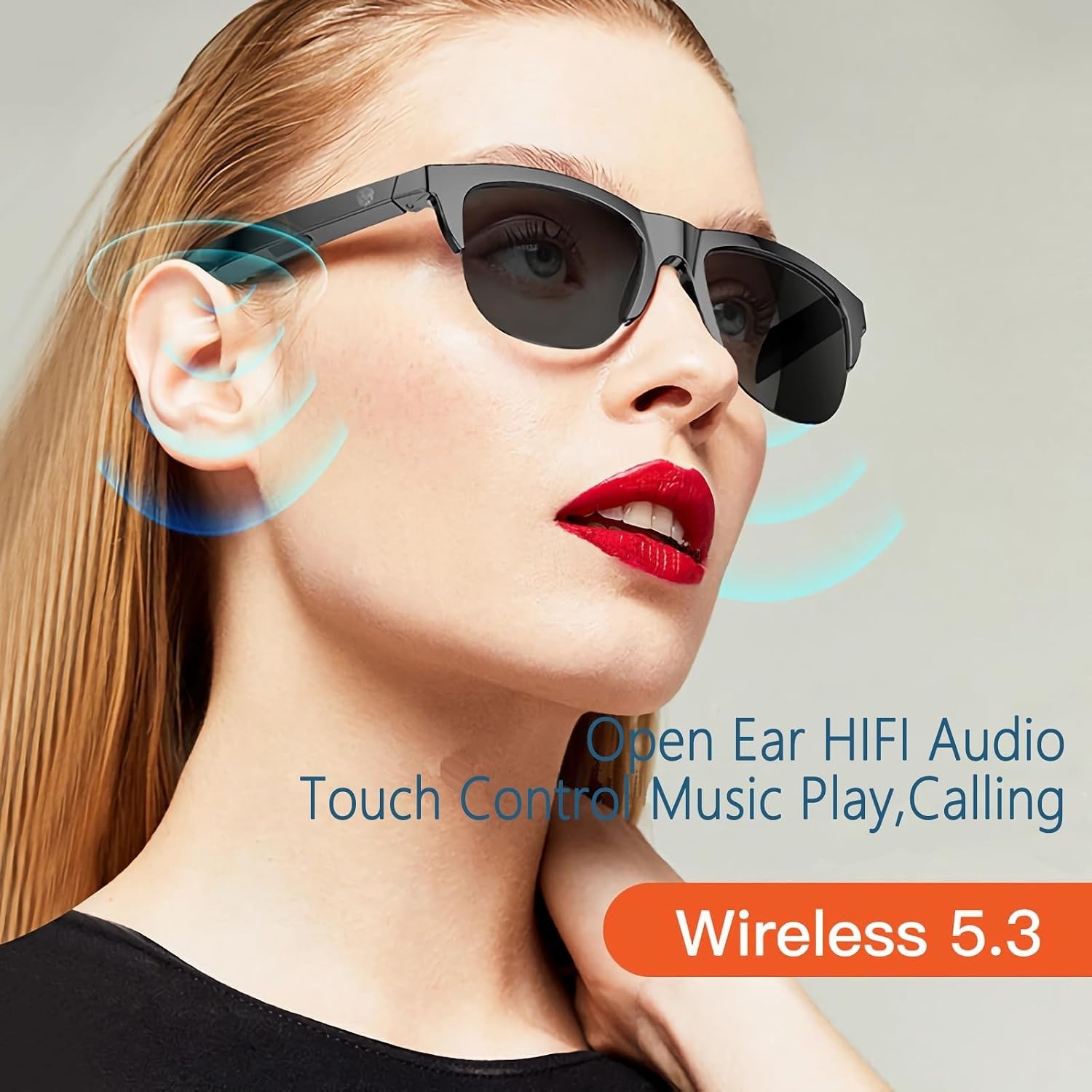 Unisex Bluetooth Smart Sunglasses | Touch Control, UV Protection & Comfort Fit