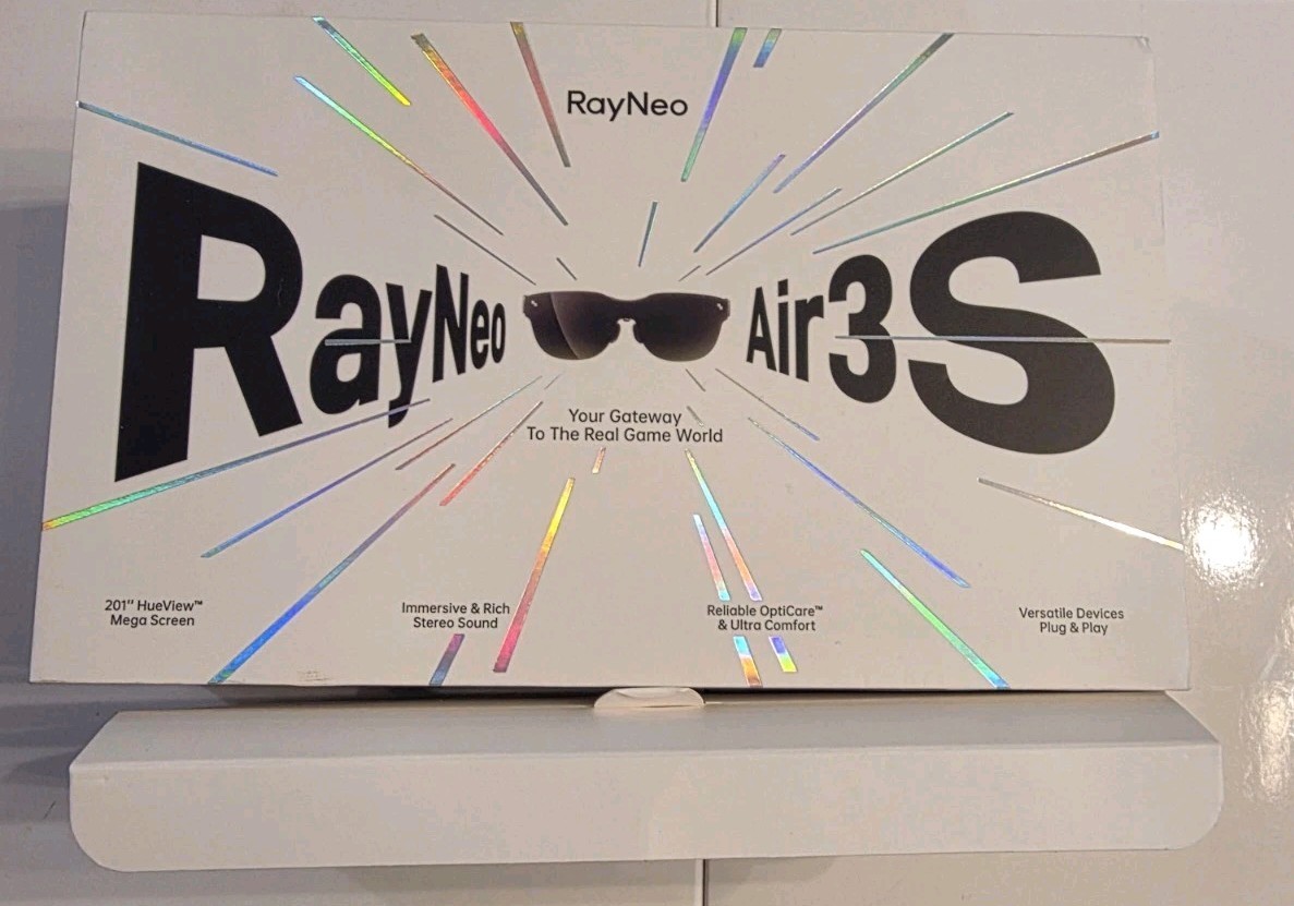 RayNeo Air 3s AR/XR Glasses – 201″ 120Hz FHD HueView Display Great Condition