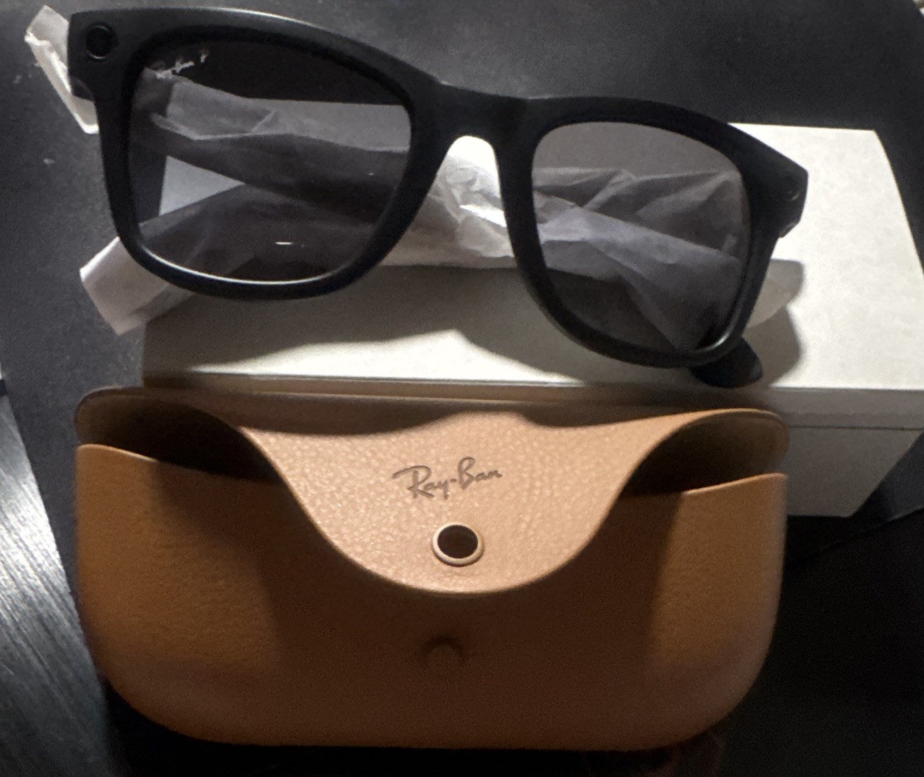 Ray-Ban Meta Wayfarer Bluetooth Smart Glasses MPN Wayfarer w/ Case & Box