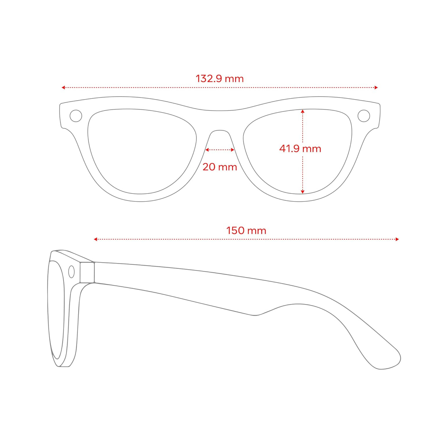 Ray-Ban Meta (Gen 2), Skyler, Shiny Black | Smart AI Glasses for Men, Women — 2X