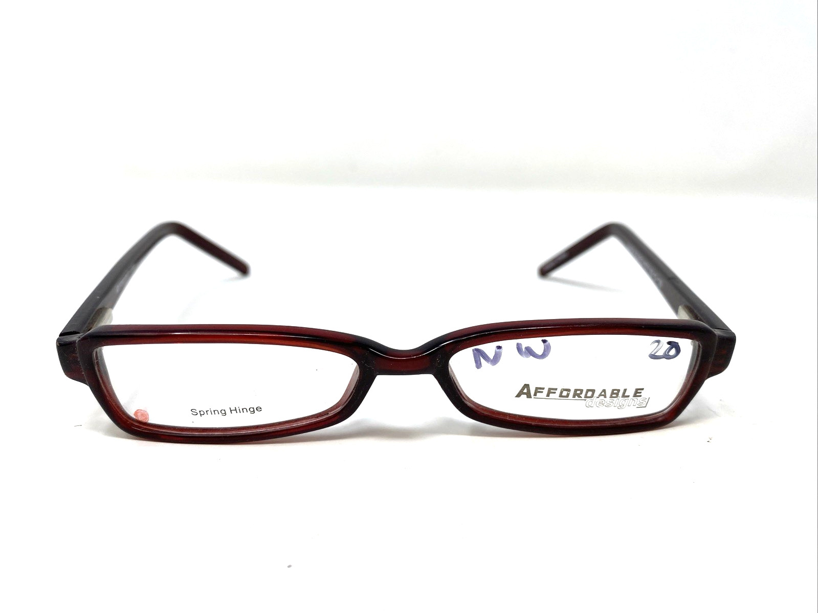 without tags Affordable Designs SANDY BURGUNDY 4915135 Full Rim Eyeglasses F G2U