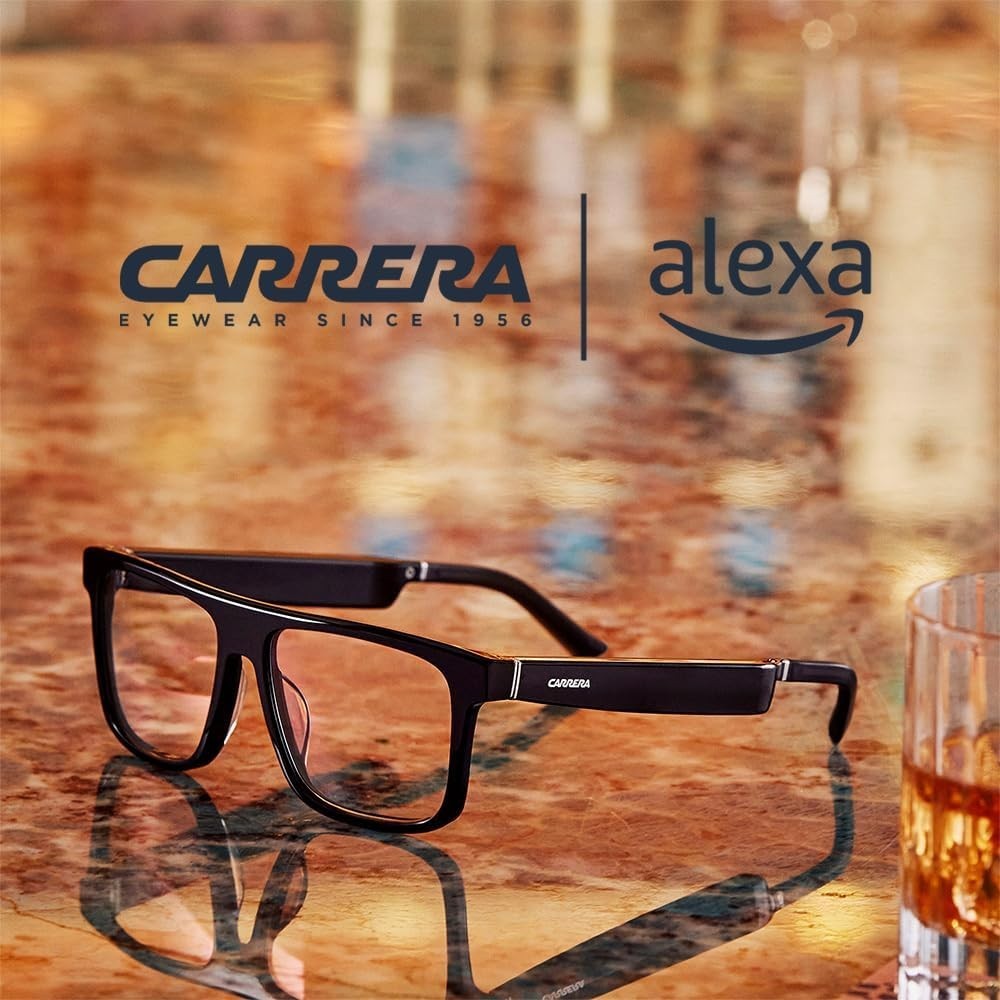 Carrera Smart Glasses with Alexa (Newest Model) Smart Audio glasses Black