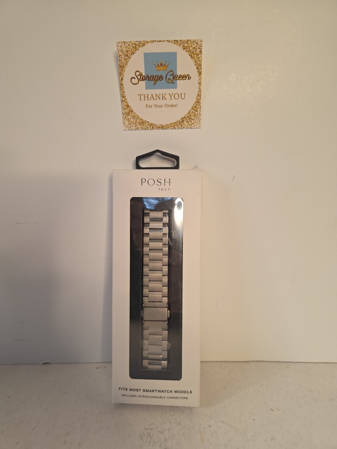 Posh Tech Maxwell Stainless Steel Smart Watch Band, Universal Fit for Apple