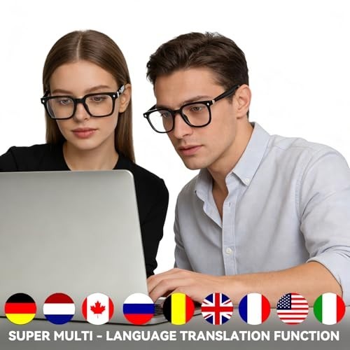 Smart Audio Glasses – Bluetooth, Open-Ear Speakers, Music, Hands-Free Calls, AI