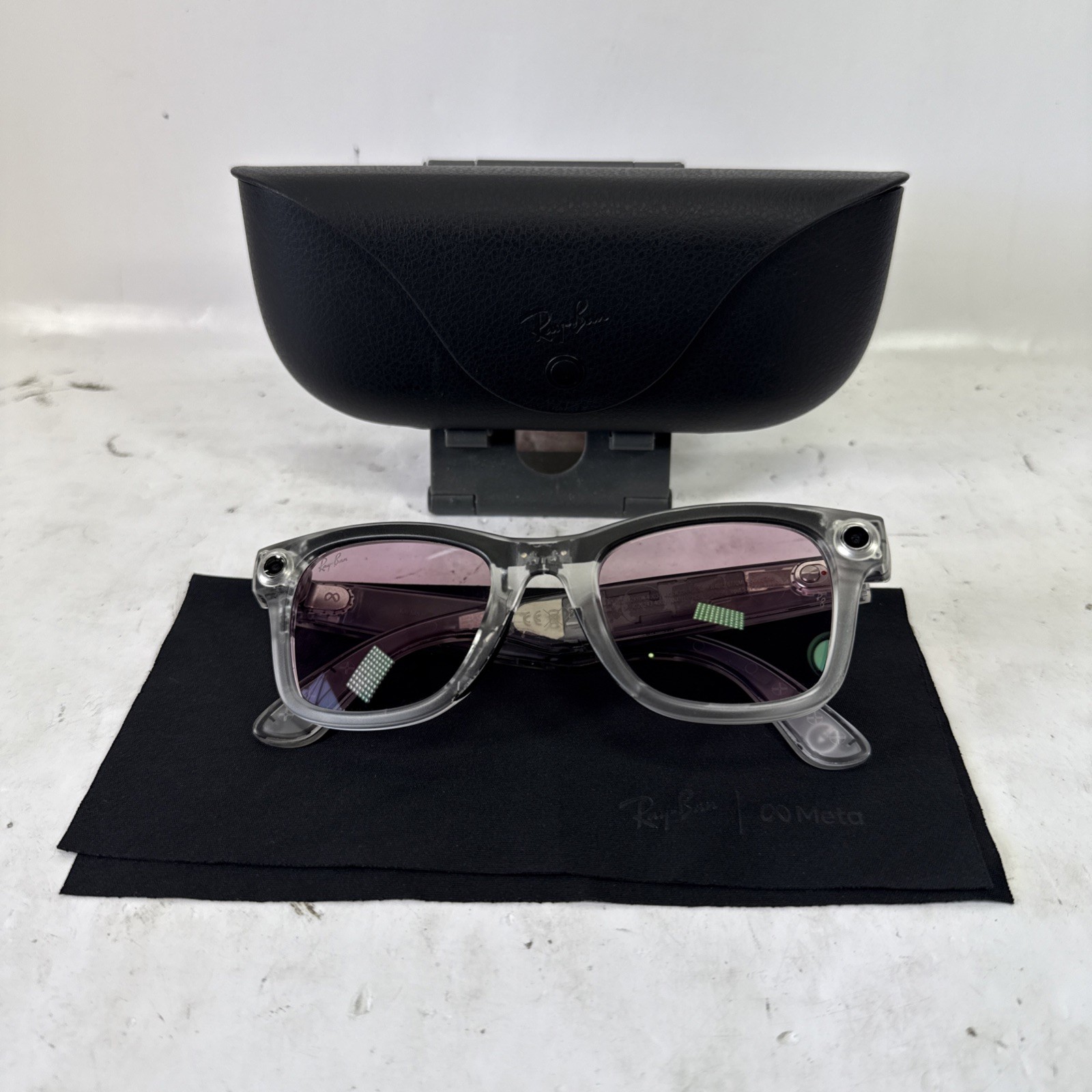 “CUSTOM” Ray-Ban Meta Wayfarer Limited Edition SAPPHIRE Ruby Transitions Lenses