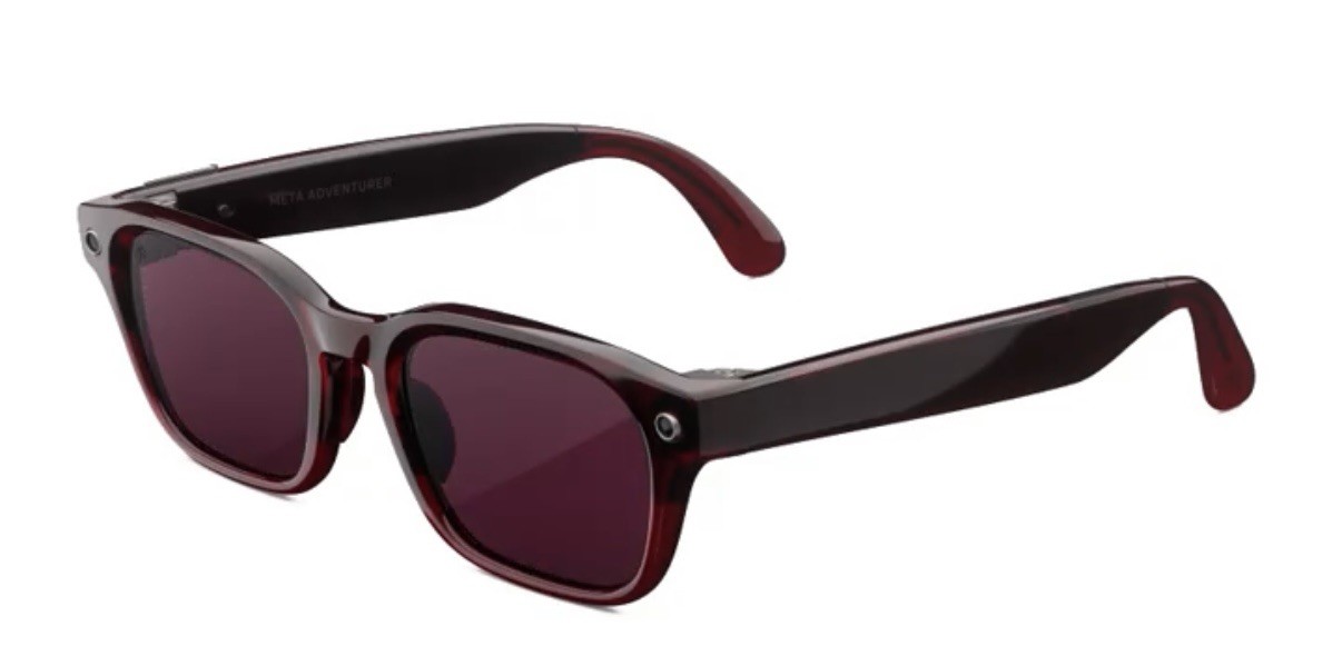 META ADVENTURER AI Smart Glasses Merlot / Clear to Ruby Transitions Size M
