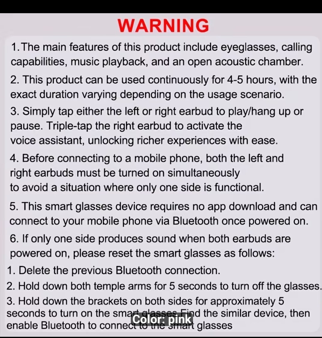 Smart Audio Transition Glasses