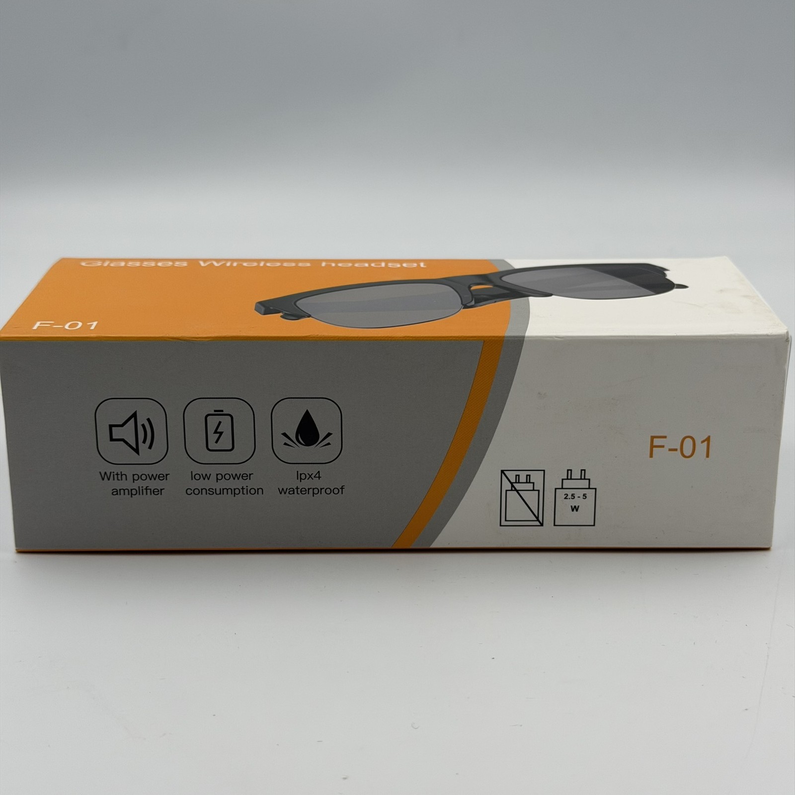 F-01 Smart Glasses Wireless Headset Bluetooth 5.0 Music Calls UV Protection IPX4