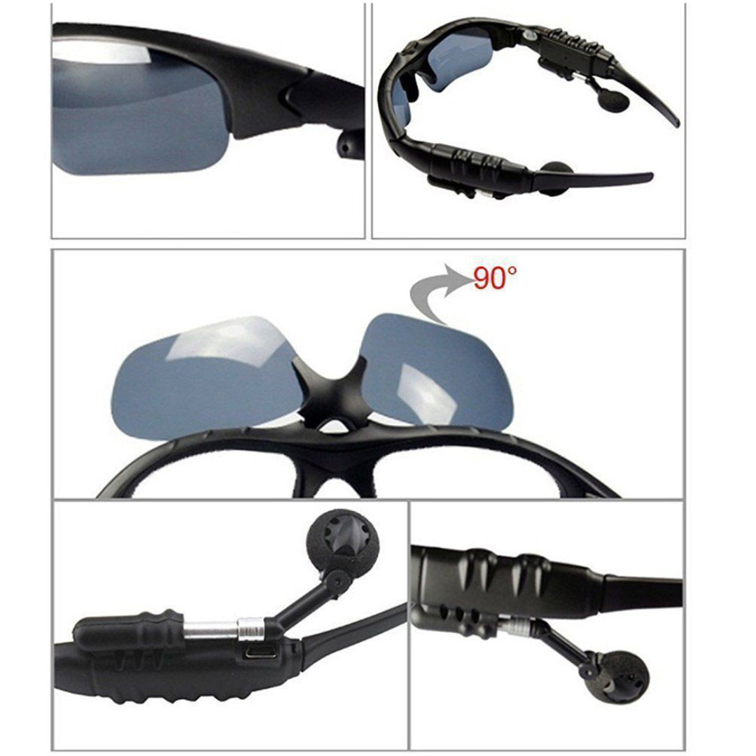 Wireless Bluetooth Glasses Music Headset Audio Hands-free Calls Smart Sunglasses